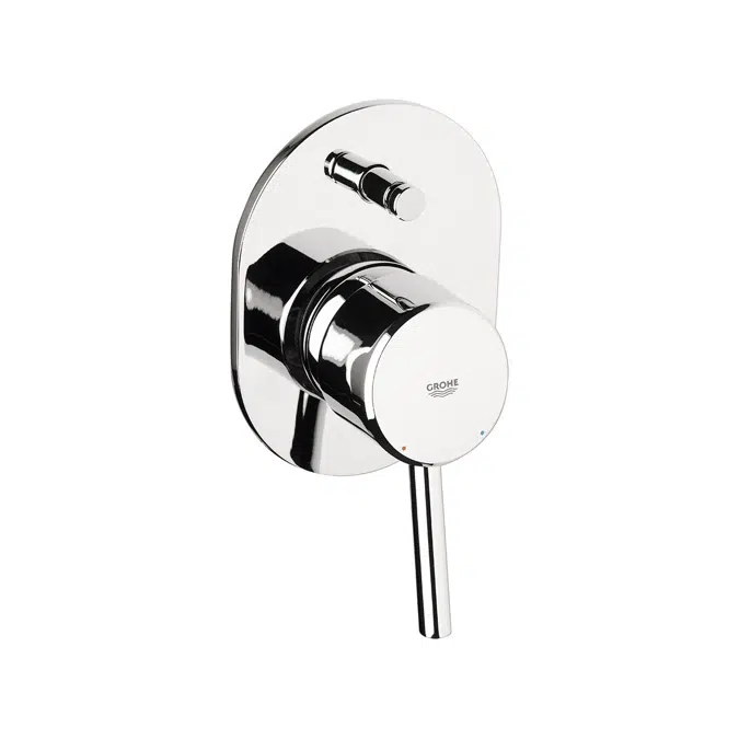 BIM objects - Free download! GROHE Concetto Shower / Bath Mixer Tap ...