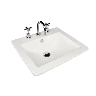 รูปภาพสำหรับ Posh Solus Vanity Basin 525 x 450mm 3 Taphole White