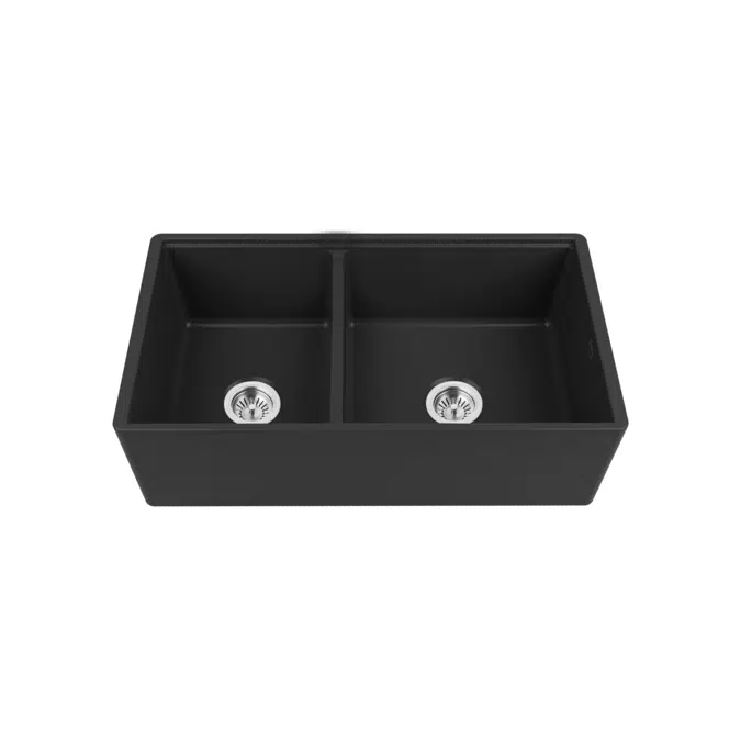 Memo Harper 1 3/4 Butler Sink Fireclay Matte Black