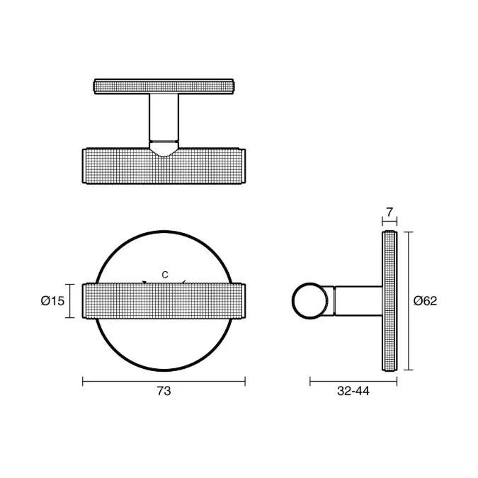 Milli Etch Progressive Shower Mixer Tap Chrome Lead Free