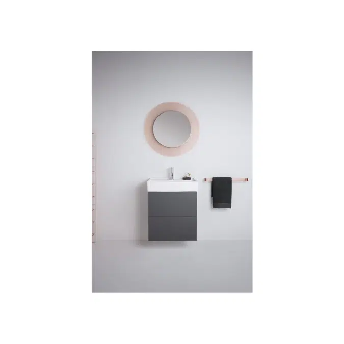 LAUFEN Kartell Wall Basin 1 Tap Hole with Over Flow 500x460 with Fixing Bolts White