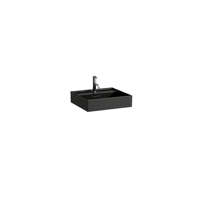LAUFEN Kartell Wall Basin 1 Tap Hole with Over Flow 500x460 with Fixing Bolts White