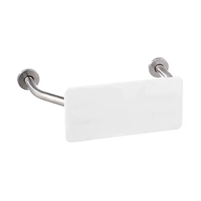 Wolfen 800 Back To Wall Rimless Pan with Single Flap Seat Grey with Backrest (4 Star)