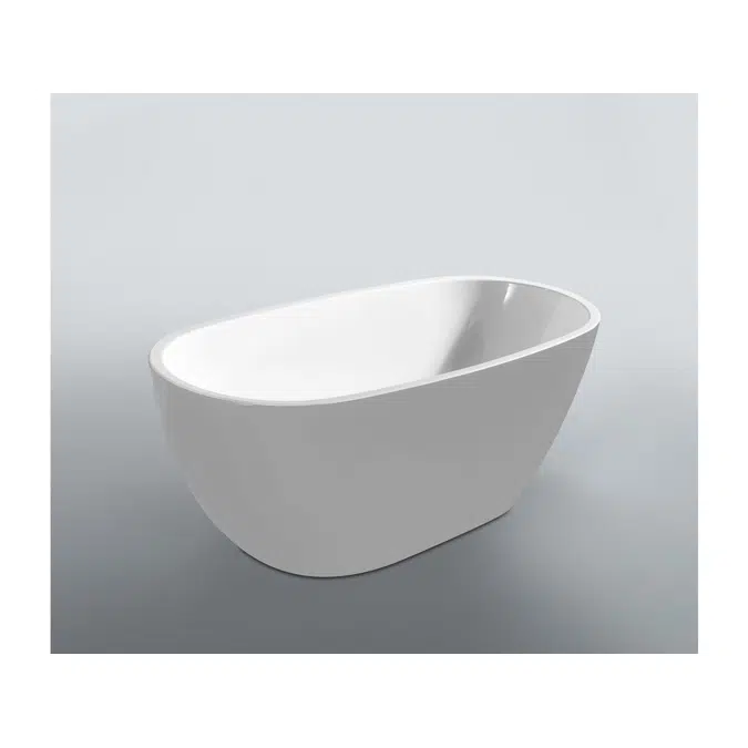 Kado Lux Petite Freestanding Bath 1500mm White