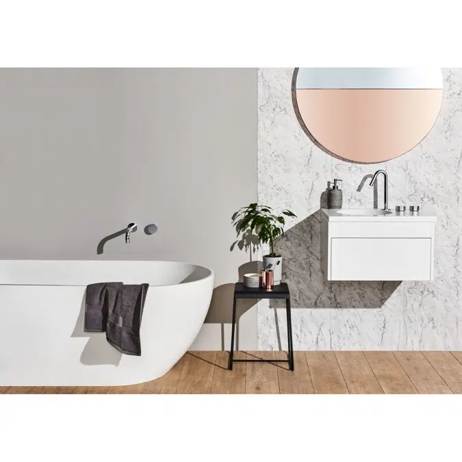 Kado Lux Petite Freestanding Bath 1500mm White