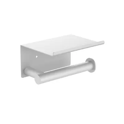 billede til Roca Ona Toilet Roll Holder with Cover Matte White