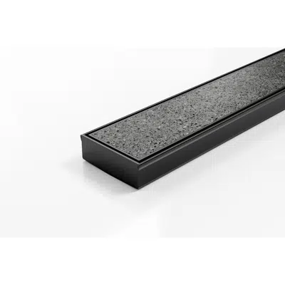 Obrázek pro Kado Lux Tile Insert Channel Welded Ends Centre Outlet Matte Black 900mm