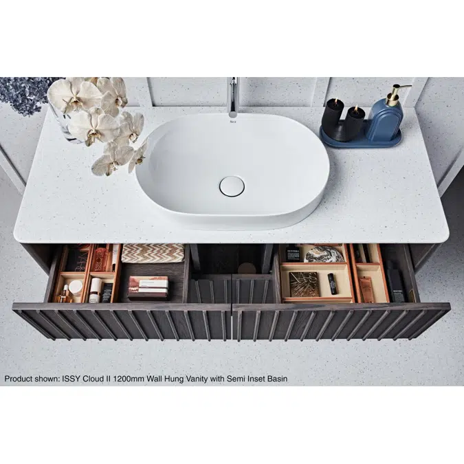 Roca Inspira Round Oval Semi Inset Basin 550mm x 370mm Gloss White