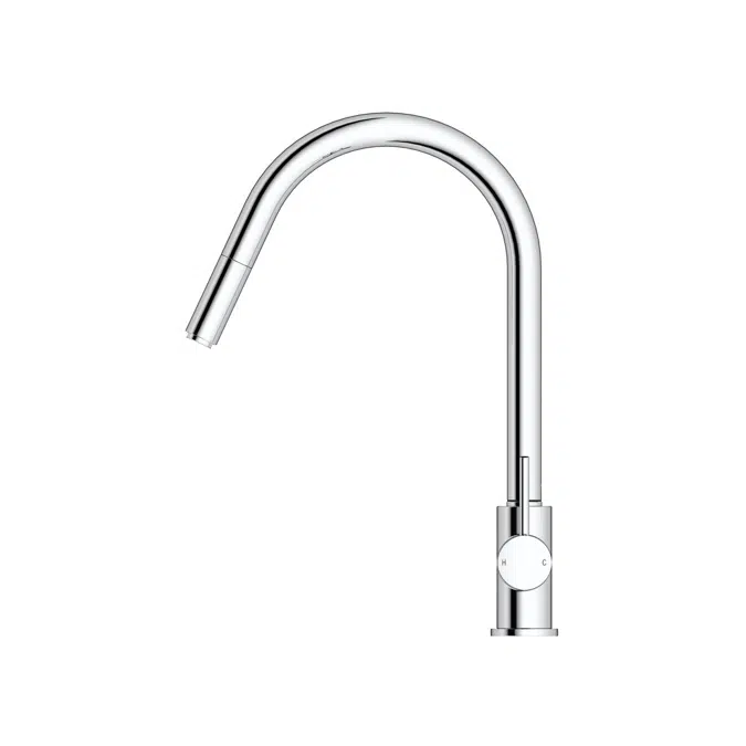 Mizu Drift MK2 Gooseneck Pull Out Sink Mixer Tap Chrome (4 Star)