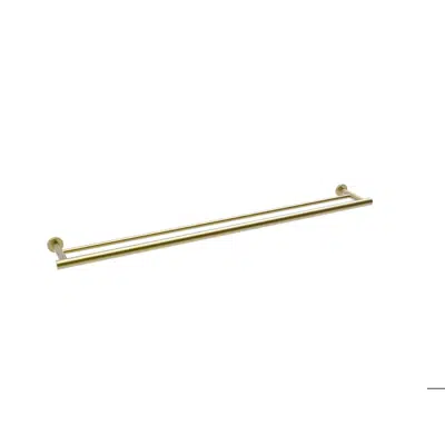 Image for Mizu Drift Double Towel Rail 900mm Brushed Brass