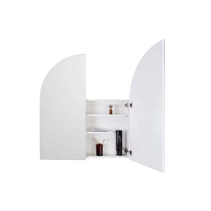 Kado Neue Arch 900 x 1050mm 2 Door Mirrored Shave Cabinet