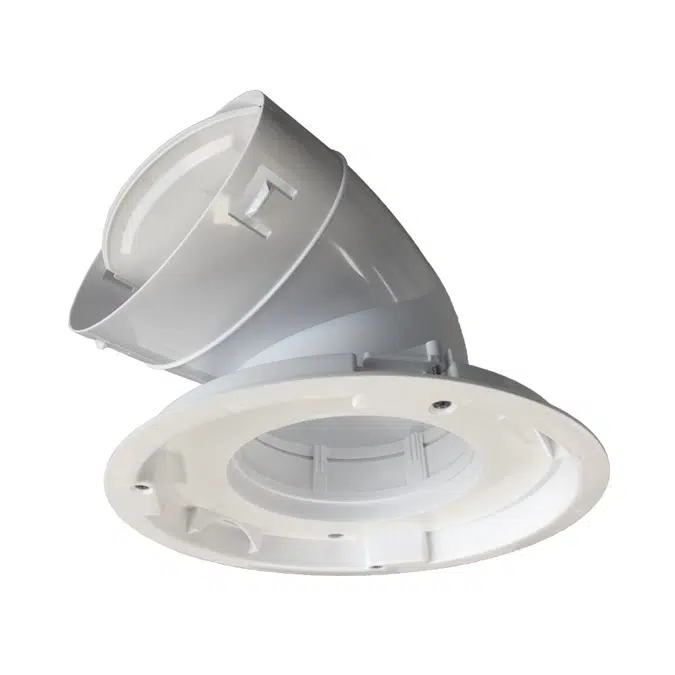 Kado Lux HiFlow Inline Exhaust System Round Matte White