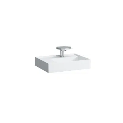 Image for LAUFEN Kartell Washbasin with Shelf Right Hand Bowl 600 x 460mm with Fixing Kit 1 Taphole White
