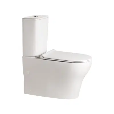 Image for American Standard Cygnet Square Hygiene Rimless Close Coupled Back To Wall Bottom Inlet Toilet Suite White (4 Star)