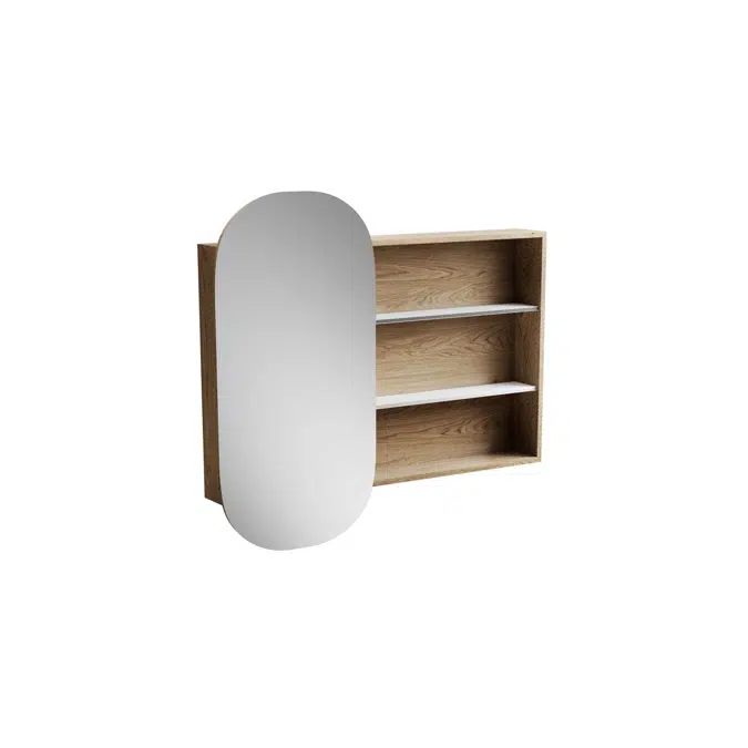 Kado Lussi 1080mm Mirror Cabinet Timber Finish