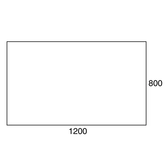 Posh Domaine 1200mm x 800mm Polished Edge Mirror