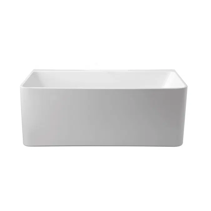 Posh Domaine Back to Wall Freestanding Bath 1700 x 750mm White