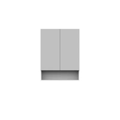 Image for Posh Domaine 750mm x 1000mm Open Shelf Shaving Cabinet 2 Door