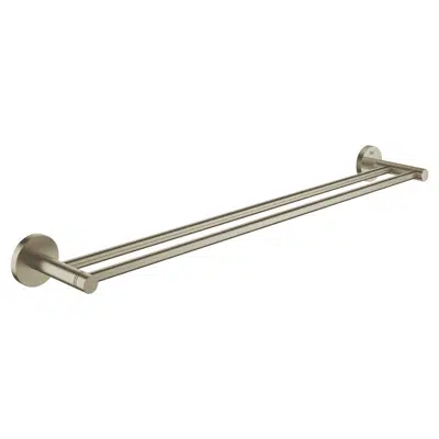 kuva kohteelle GROHE Essentials Accessories Double Towel Rail 600mm Brushed Nickel