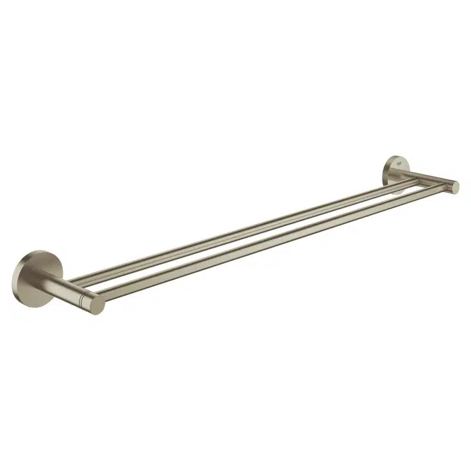 GROHE Essentials Accessories Double Towel Rail 600mm Brushed Nickel