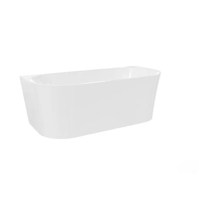 Posh Solus Back To Wall Freestanding Bath 1600mm