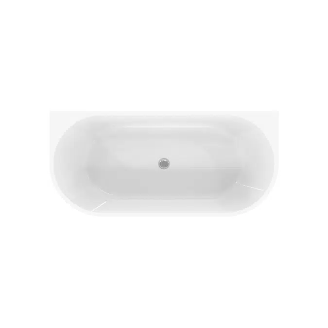 Posh Solus Back To Wall Freestanding Bath 1600mm