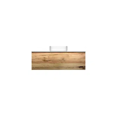 изображение для Kado Arc Timber All Drawer 1200 Vanity Corian 12mm Top