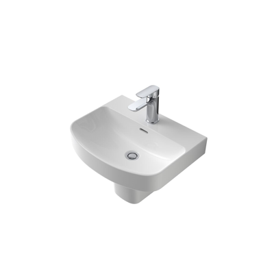Image for Caroma Forma 500mm Wall Basin 1 Taphole with Overflow