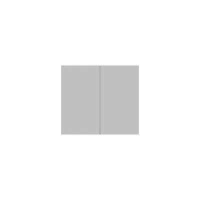 kuva kohteelle Posh Domaine 900mm x 800mm Shaving Cabinet Standard 2 Door