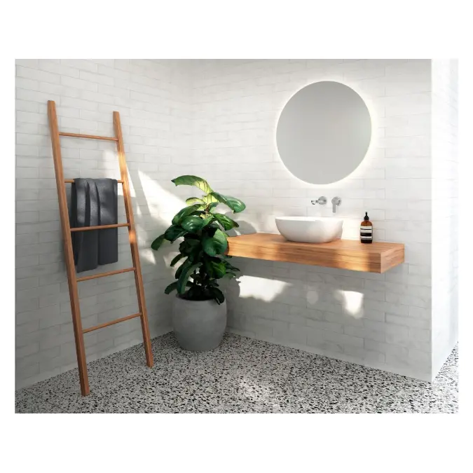 Kado Arc Basin Shelf 1200mm x 500mm American Solid Oak