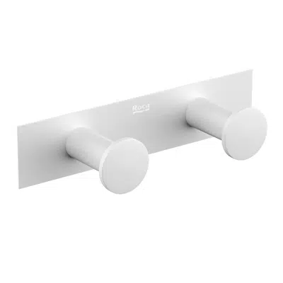 bilde for Roca Ona Double Robe Hook Matte White