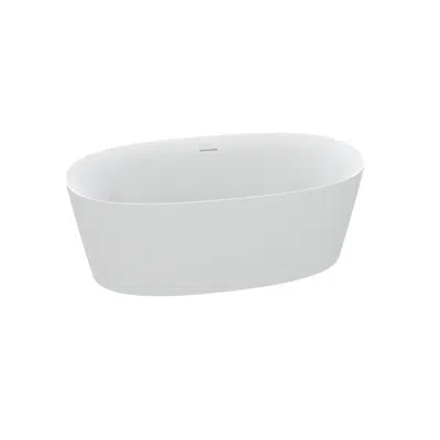 Image for Kado Lux Freestanding Bath 1500mm x 700mm x 580mm with Overflow Matte White