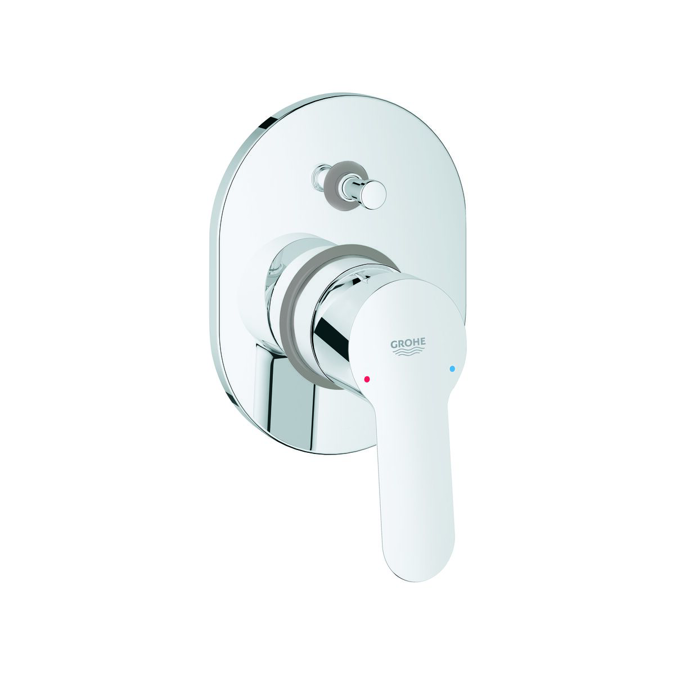 BIM objects Free download! GROHE BauEdge Shower / Bath Mixer Tap with