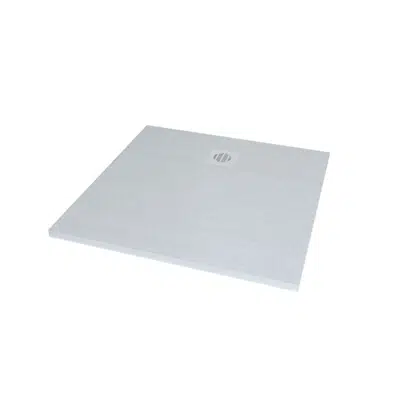 imagem para Roca Cyprus Stonex Shower Floor 900mm x 900mm Blanco with Matching Waste