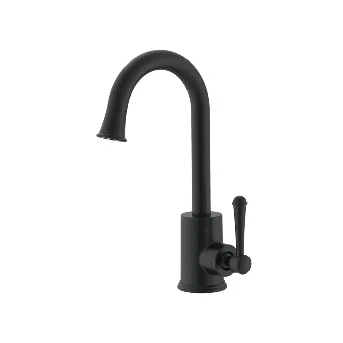 BIM objects Free download! Posh Canterbury Gooseneck Basin Mixer Tap