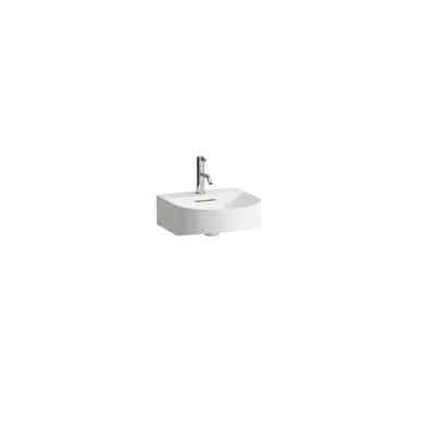 Image for LAUFEN Sonar Wall Basin with Overflow & Fixing Bolts 1 Taphole 410 x 420mm White