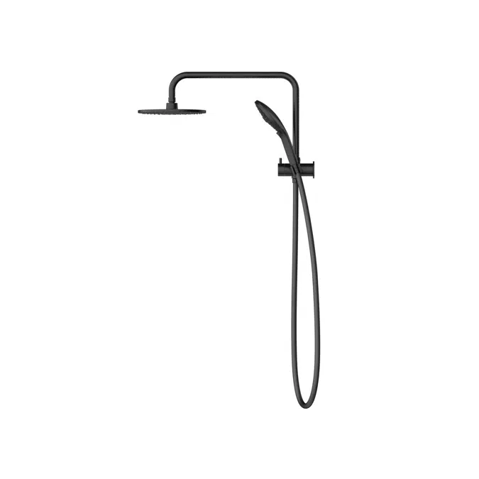 Posh Domaine Short Twin Shower Matte Black (3 Star)