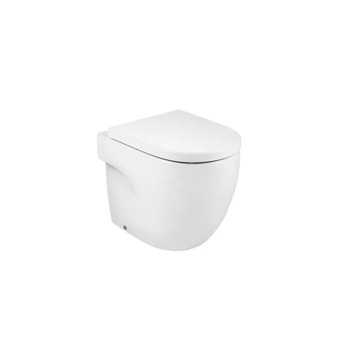 BIM objects - Free download! Roca Meridian Rimless Back to Wall Pan ...