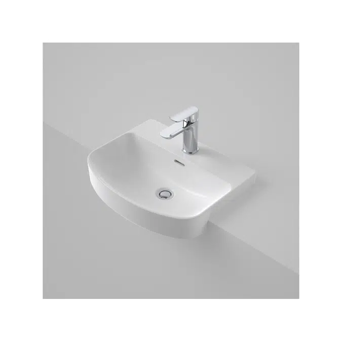 Caroma Forma Semi Recess Basin 1 Taphole with Overflow