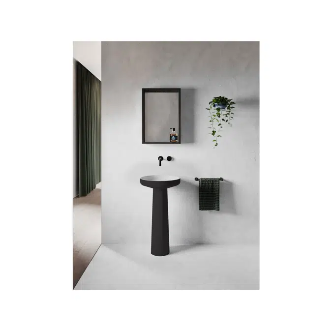 BIM objects - Free download! Venice 450 Basin and Pedestal Solid ...