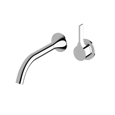 Image for Milli Oria Wall Basin Mixer Outlet System 215mm Chrome (5 Star)