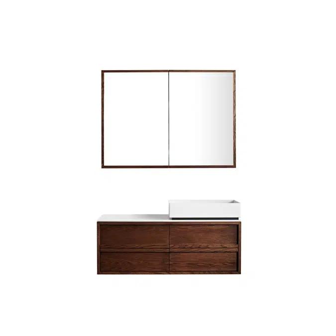 ISSY Z8 1000mm x 150mm x 930mm Recessed Double Shaving Cabinet