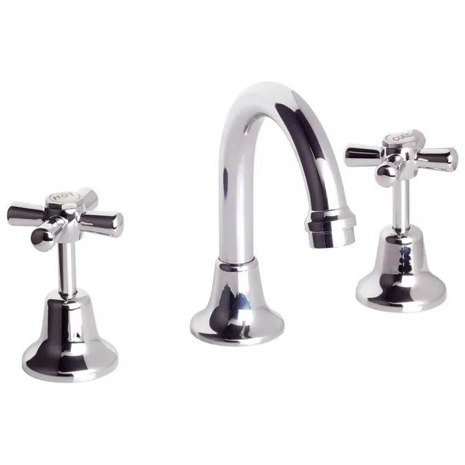 BIM objects - Free download! Posh Bristol Basin Set Swivel Chrome (4 ...