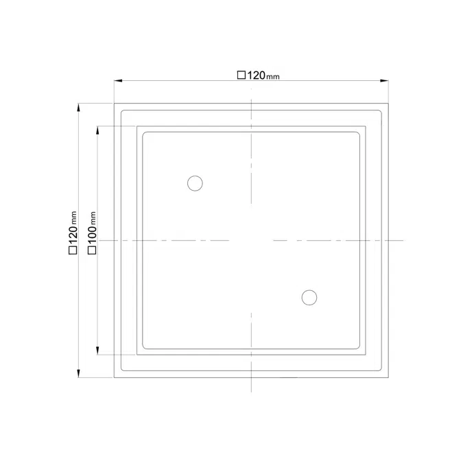 Mizu Drift Tile Insert Waste 100mm Chrome