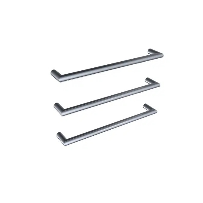 BIM objects Free download Mizu Drift Heated Towel Rail 630mm Triple Pack Brushed Stainless Steel BIMobject