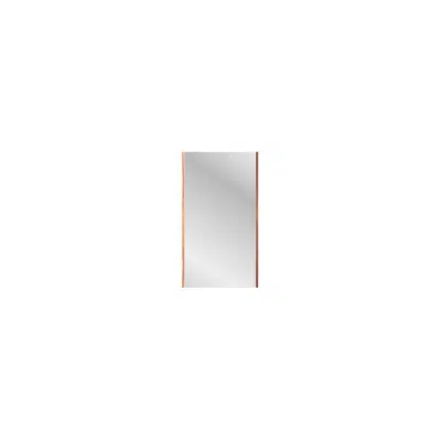 Image for Kado Arc Shaving Cabinet 450mm x 800mm x 130mm 1 Door Red Tulip