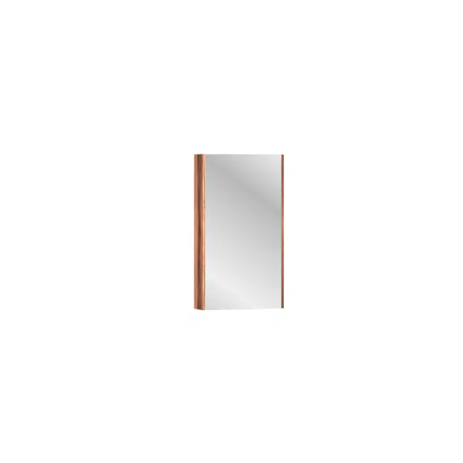 Kado Arc Shaving Cabinet 450mm x 800mm x 130mm 1 Door Red Tulip