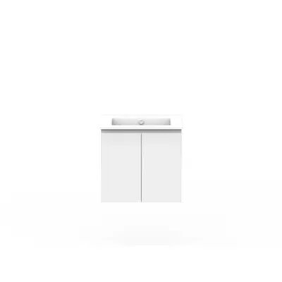 รูปภาพสำหรับ Posh Domaine 600mm Wall Hung Vanity Unit Conventional Ceramic Top