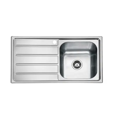 Image for Posh Solus MK3 Single Bowl Inset Sink, 1 Taphole, Right Hand Bowl Stainless Steel