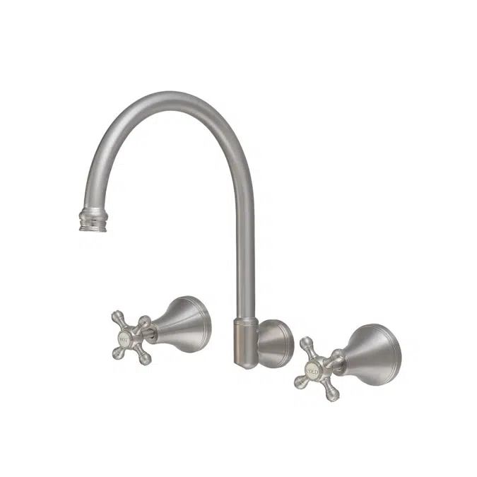 BIM objects Free download! Kado Era Wall Sink Set Cross Handles